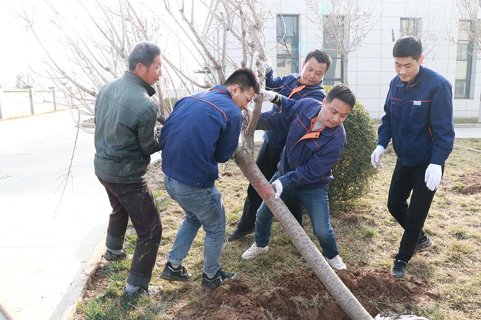 沖床工廠植樹種樹